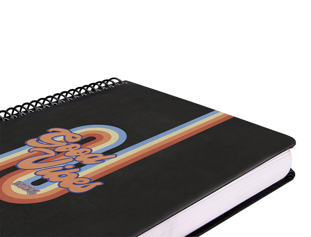 AGENDA ESPIRAL LIDERPAPEL ZANTE 15X21 CM 2024 DIA PAGINA COLOR NEGRO PAPEL 70 GR