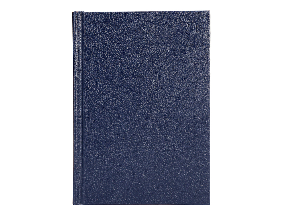 AGENDA ENCUADERNADA LIDERPAPEL CORFU A4 2024 DIA PAGINA COLOR BLUE PAPEL 60 GR