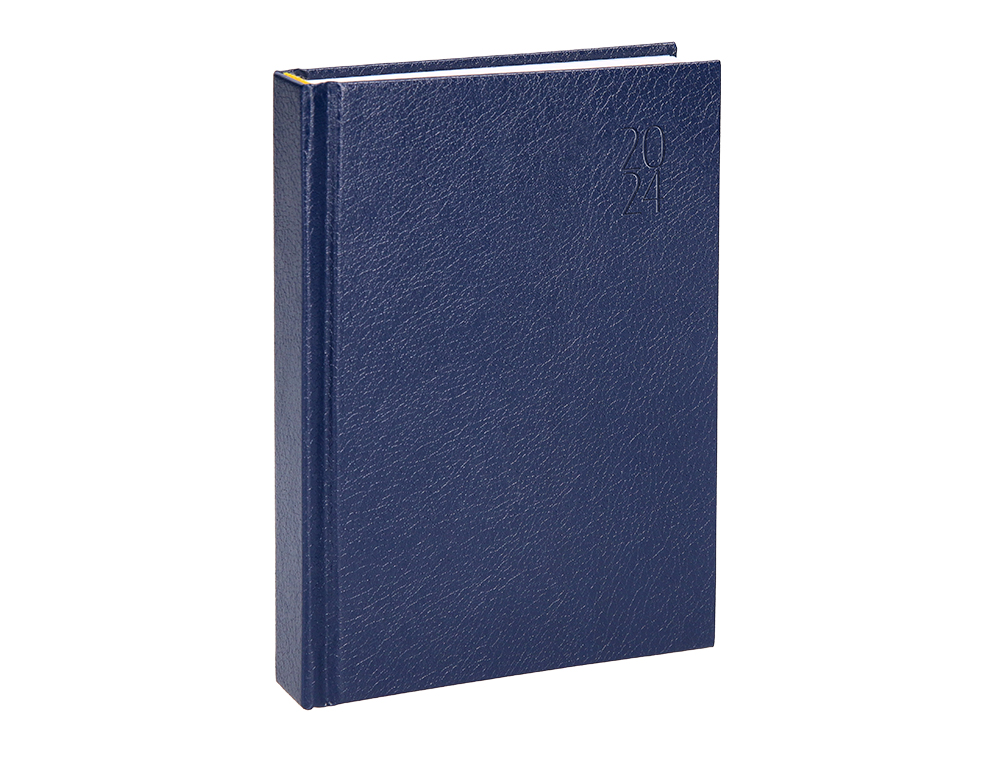 AGENDA ENCUADERNADA LIDERPAPEL CORFU A4 2024 DIA PAGINA COLOR BLUE PAPEL 60 GR