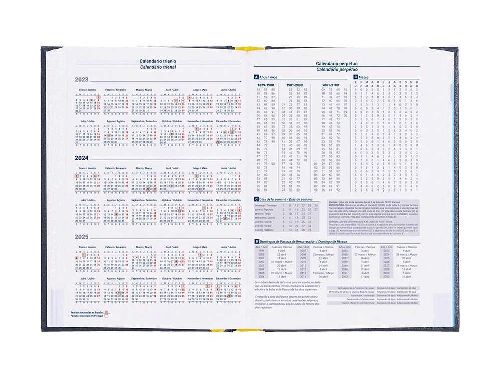 AGENDA ENCUADERNADA LIDERPAPEL CORFU A4 2024 DIA PAGINA COLOR BLUE PAPEL 60 GR