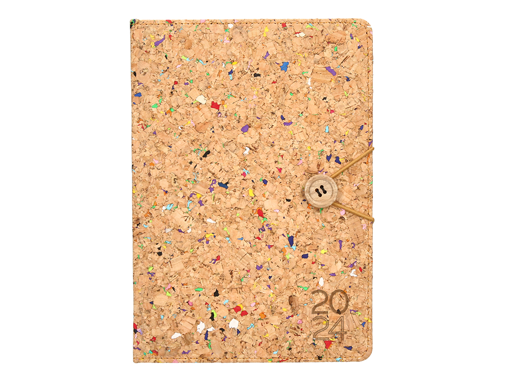 AGENDA ENCUADERNADA MILOS LIDERPAPEL A5 2024 DIA PAGINA MULTICOLOR PAPEL 70 GR