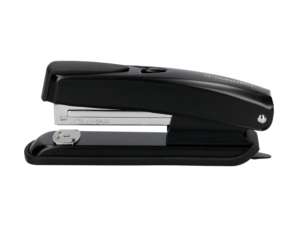 GRAPADORA Q-CONNECT KF01044 METALICA NEGRA CAPACIDAD 20 HOJAS