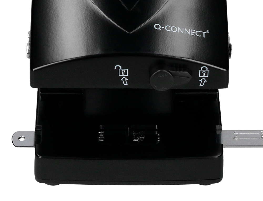 TALADRADOR Q-CONNECT KF01237 NEGRO ABERTURA 6,5 MM CAPACIDAD 65 HOJAS