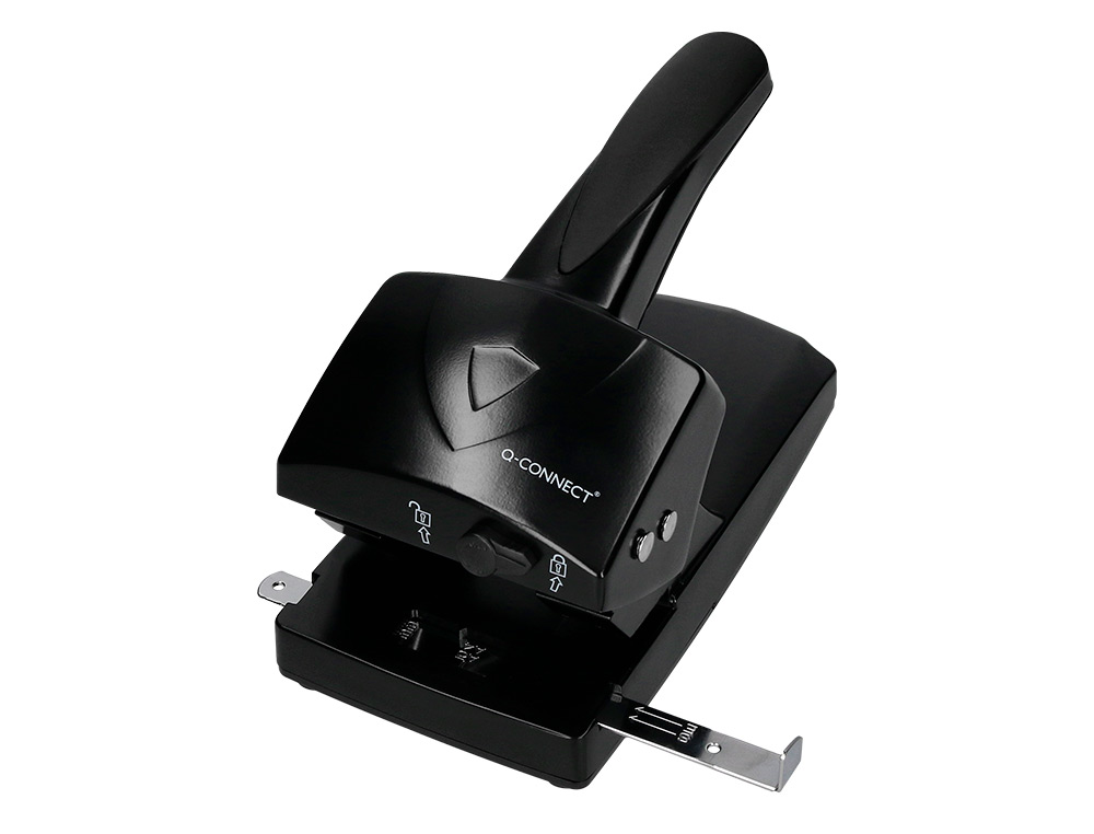 TALADRADOR Q-CONNECT KF01237 NEGRO ABERTURA 6,5 MM CAPACIDAD 65 HOJAS