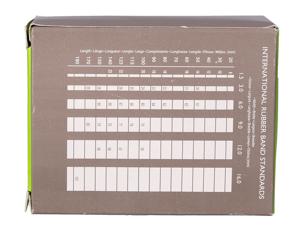 GOMILLAS ELASTICAS Q-CONNECT 100 GR NUMERO 5 50 X 2 MM