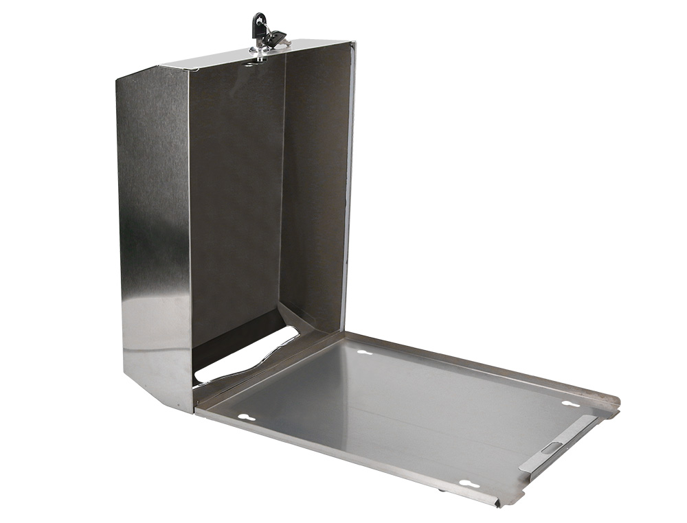 DISPENSADOR Q-CONNECT DE TOALLITAS DE PAPEL ACERO INOXIDABLE 283X100X365 MM