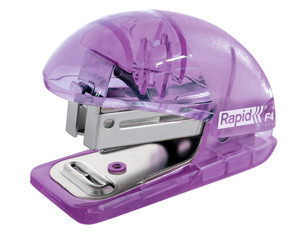 GRAPADORA RAPID MINI F4 COLOUR BREEZE USA GRAPAS 24/6 Y 26/6 COLOR LAVANDA EN BLISTER