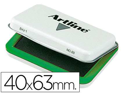 TAMPON ARTLINE N00 VERDE 40X63 MM