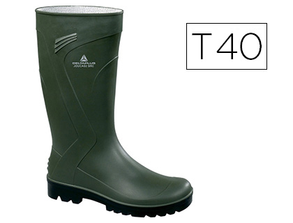 BOTA DELTAPLUS DE SEGURIDAD JOUCA PVC VERDE SUELA DE TACOS TALLA 40