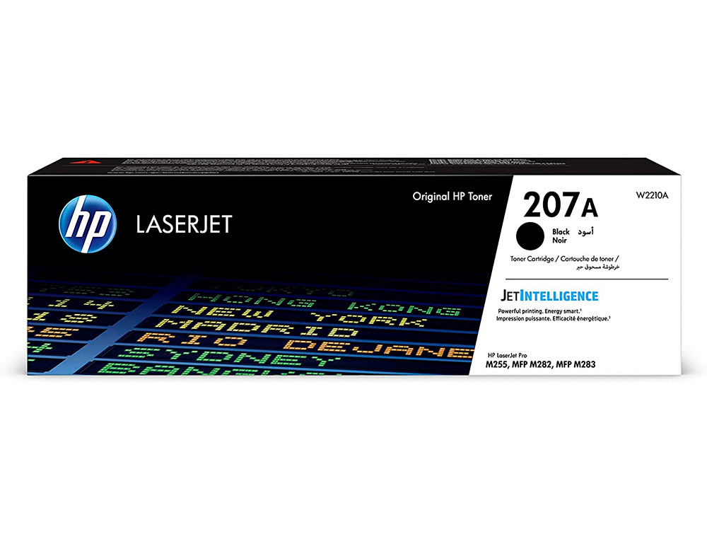 TONER HP 207A LASERJET M255 / MFP M282/ MFP M283 NEGRO 1350 PAGINAS