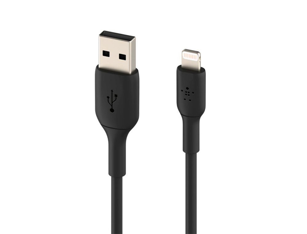 CABLE LIGHTNING BELKIN CAA001BT2MBK A USB-A BOOST CHARGE LONGITUD 2 M COLOR NEGRO