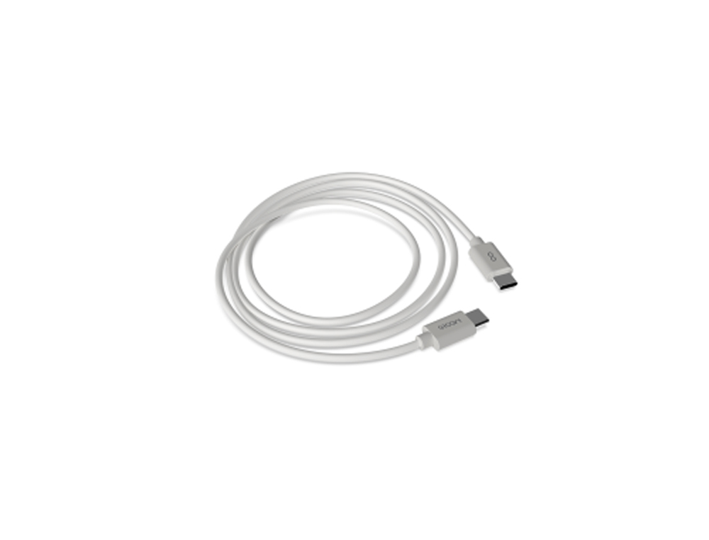 CABLE GROOVY USB-C A APPLE LIGHTNING LONGITUD 1 MT COLOR BLANCO