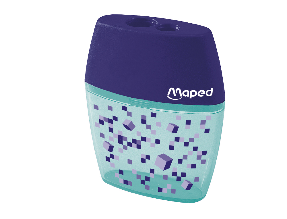 SACAPUNTAS MAPED PLASTICO SHAKER PIXEL PARTY 2 USOS