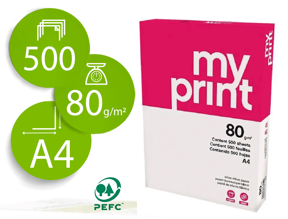 PAPEL MULTIFUNCION MY PRINT A4 80 GR